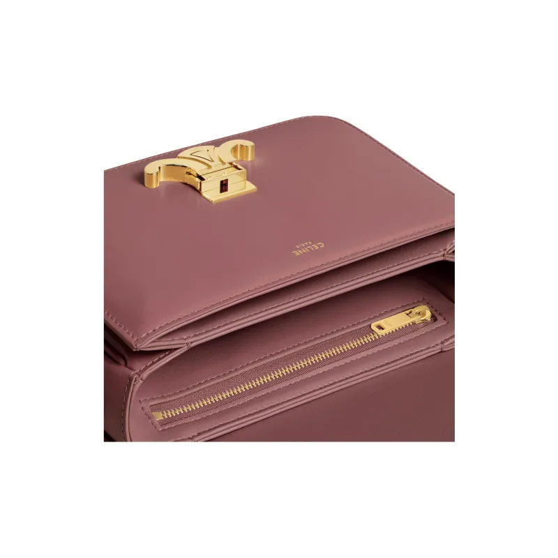 CELINE Triomphe Calfskin Shoulder Bag Crossbody Bag Women's Dried Rose-3