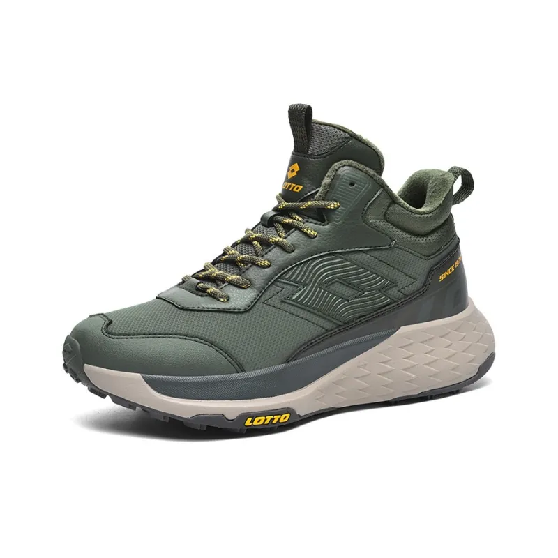 LOTTO Warm Cushioning Height Increasing Wear-Resistant Slip-Resistant High-Top Outdoor Shoes Men's-1