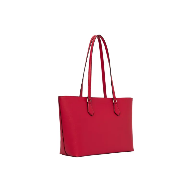 MICHAEL KORS Coated Canvas Tote Bag Shopping Bag Shoulder Bag Handbag Large Size Women's Bright Red-1