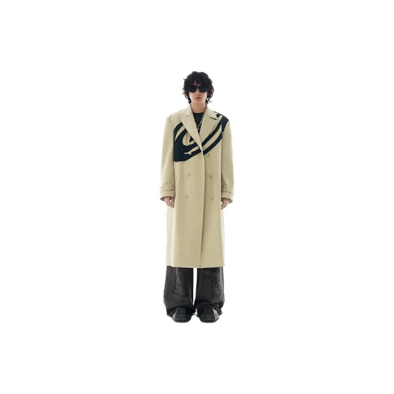 OVERCOOL Trench Coat Men's Light Khaki-1