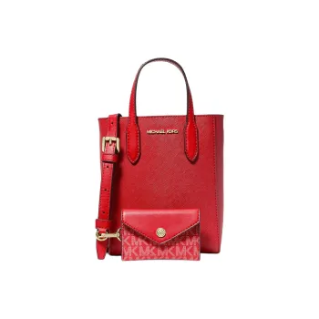 MICHAEL KORS Cow Leather Combo Bag, Crossbody Bag, One Shoulder Handbag Mini Women's Vermilion