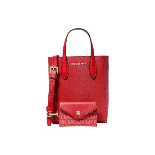MICHAEL KORS Cow Leather Combo Bag, Crossbody Bag, One Shoulder Handbag Mini Women's Vermilion