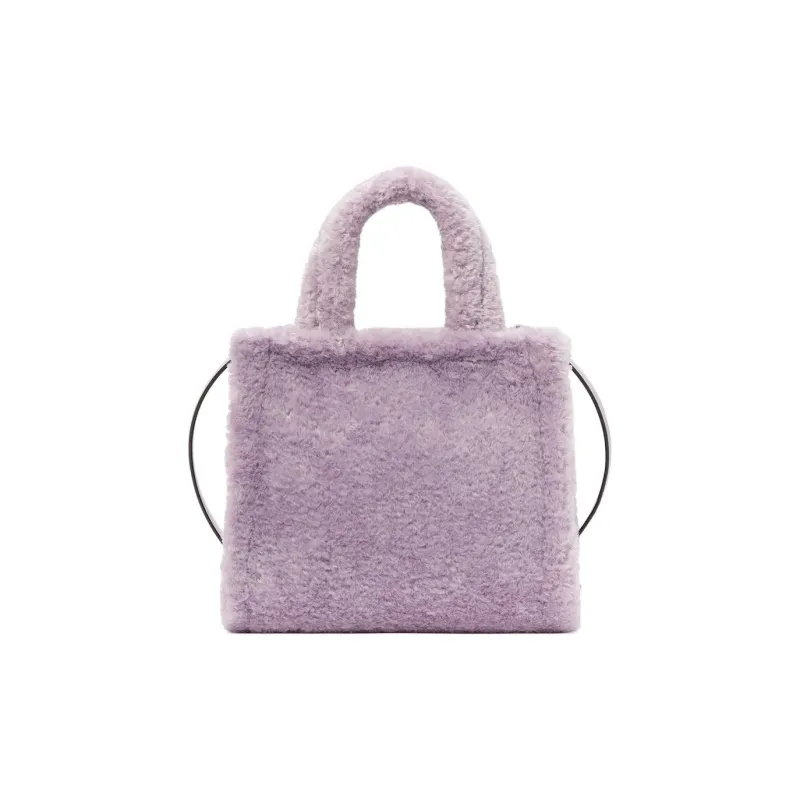 Kate Spade Faux Fur Tote Bag, Shopping Bag, Shoulder Bag, Crossbody Bag, Handbag Trumpets Women's Violet-2
