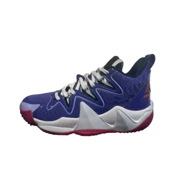 PEAK Anti Slip And Wear Resistant Breathable Mid Top Basketball Shoes Men's Purple