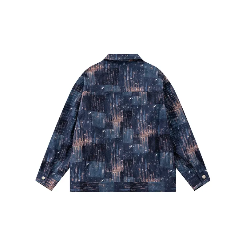 CAISEDI Jackets Coats Men's Blue-1
