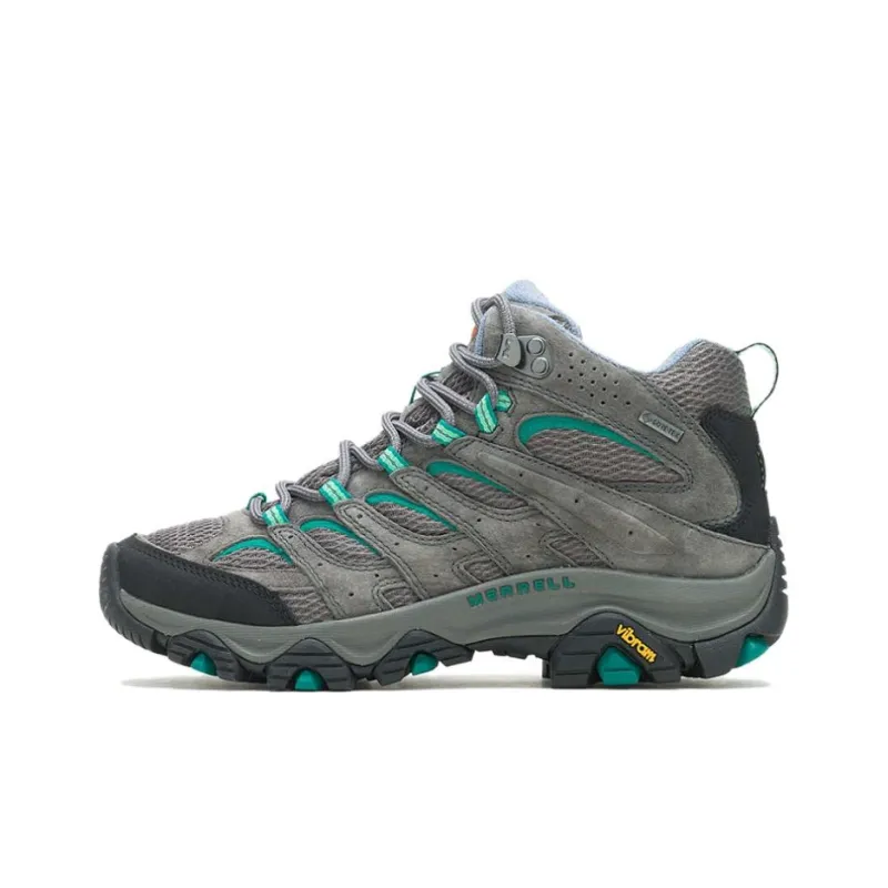MERRELL MOAB 3 Anti Slip Wear Resistant Mid Top Hiking Shoes Women's Gray-0