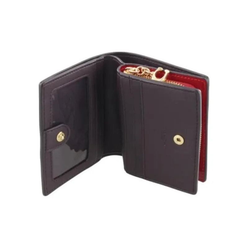 COACH Patent Leather Wallet Women's Red-5