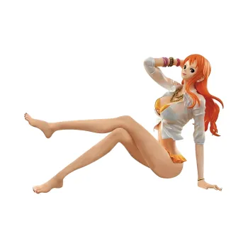 BANPRESTO Sparkling Charm Nami Swimsuit Sitting Posture Bonus Gifts