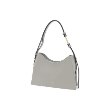 Furla Leather Handbag, Shoulder Bag Women's Gray