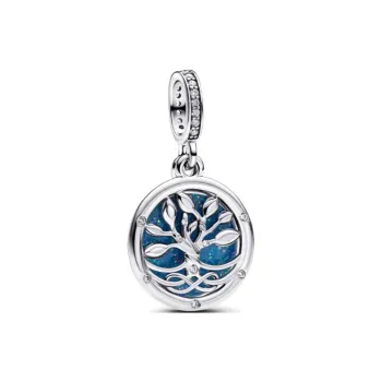 Pandora Synthetic Cubic Zirconia Charms / Pendants Women's Silver/Blue