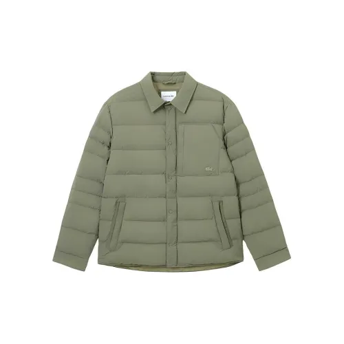 LACOSTE Down Jacket Men's Khaki Green