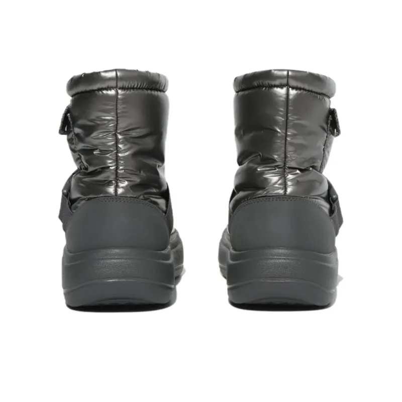FILA Wear Resistant Slip Resistant Short Snow Boots Women's Silver Gray-3