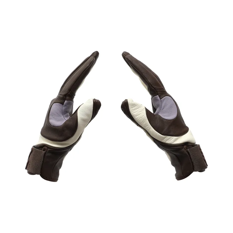 PUMA Full Grain Sheepskin Gloves Men's Brown/White-1