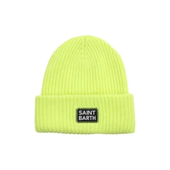 MC2 Saint Barth Berry Logo Patch Knitted Beanie