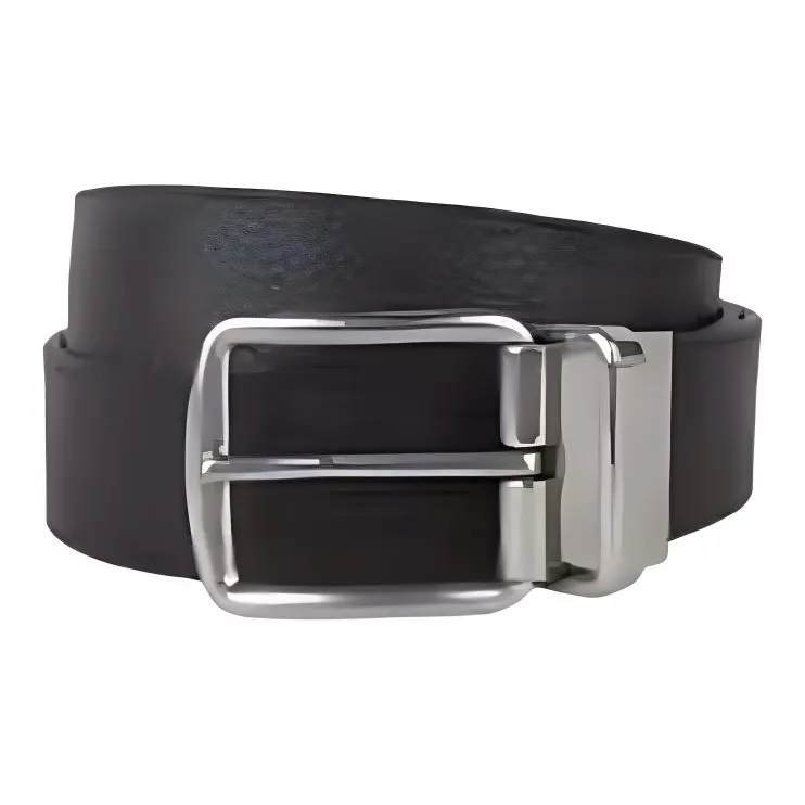 COACH Cow Leather Belts Men's Black Width 3.8CM-0