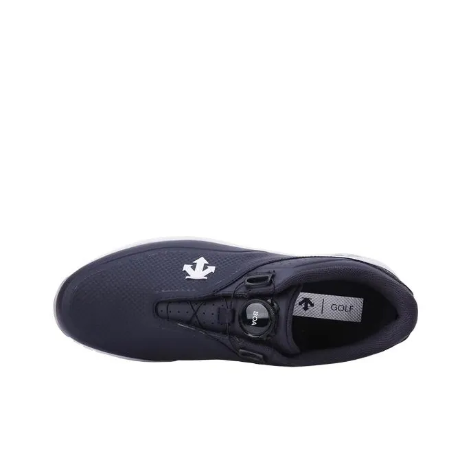 DESCENTE Anti Slip Wear Resistant Low Top Golf Shoes Men's Navy Blue-3