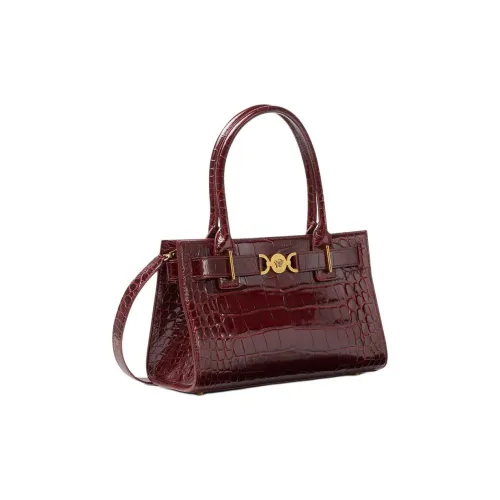 FANSIZHE Leather Tote Bag, Shopping Bag, Shoulder Bag, Crossbody Bag, Handbag Medium Size Women's Burgundy