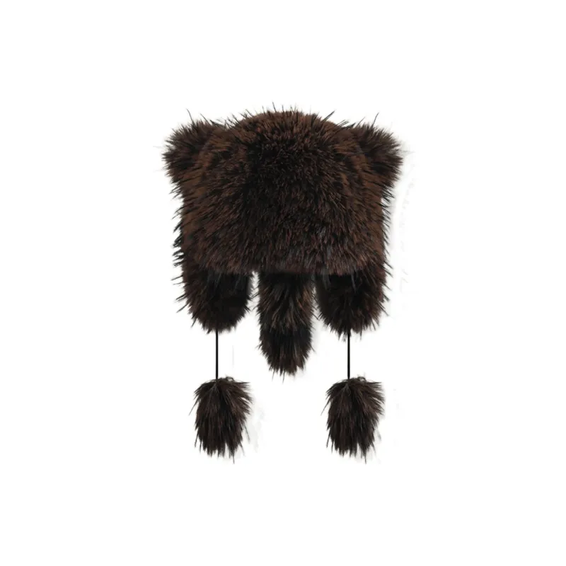 SLEEPYWALK Polyester Trapper Hats Women's-4