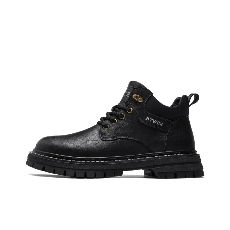 GERTOP Men's Casual Shoes Men Mid Top-6