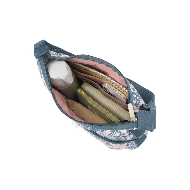 LeSportsac Nylon Crossbody Bag Shoulder Bag Women's Pink & Blue-4