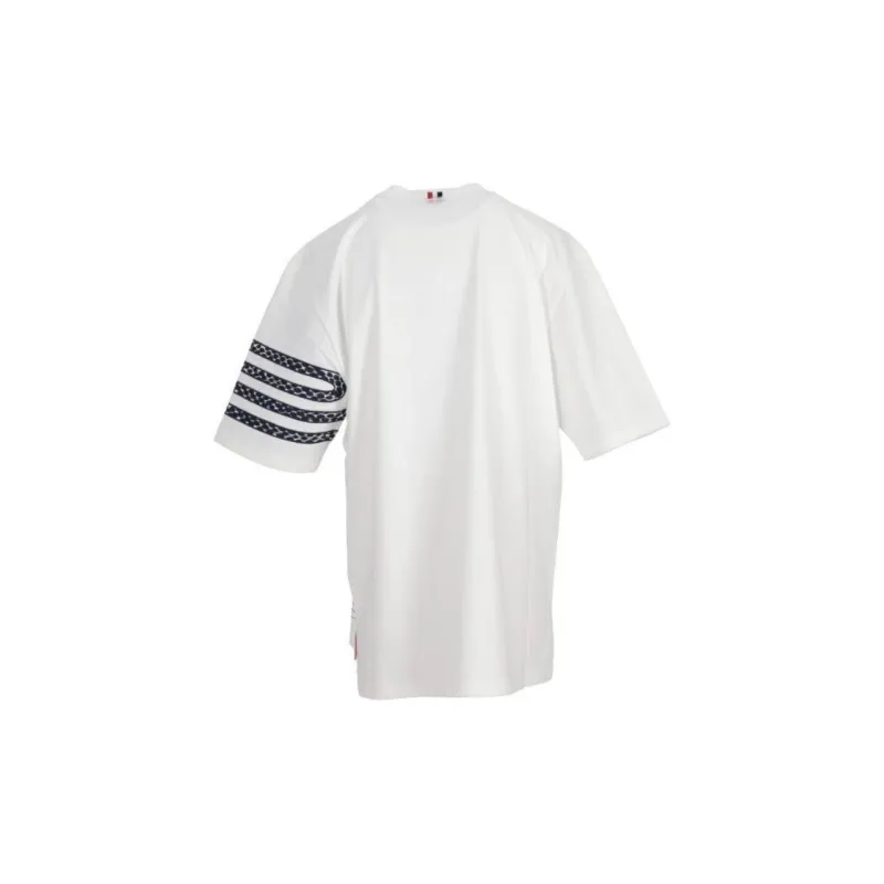 THOM BROWNE Snake Embroidered Crewneck T Shirt-1