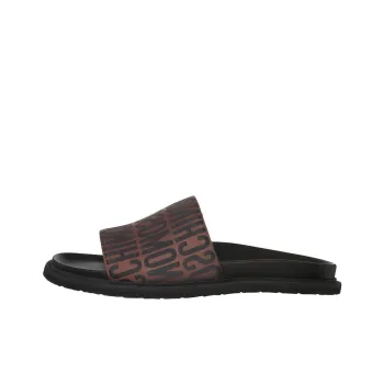 MOSCHINO Monogram-jacquard Slides