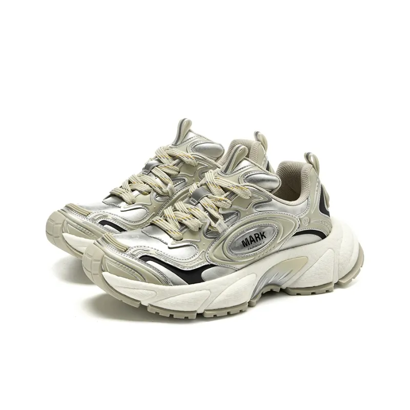 FAIRWHALE Anti Slip And Wear Resistant Height Increasing Low Top Chunky Sneakers Men's-7