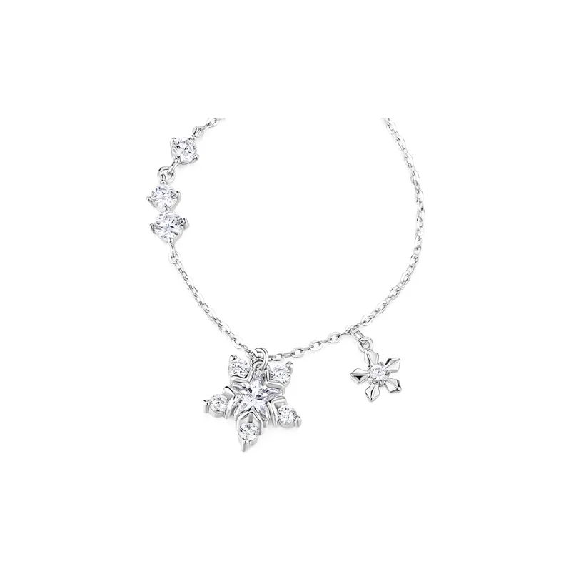 KADER Floral Collection Velvet Flower Collection 925 Sterling Silver Necklaces Women's Silver Girlfriend-1
