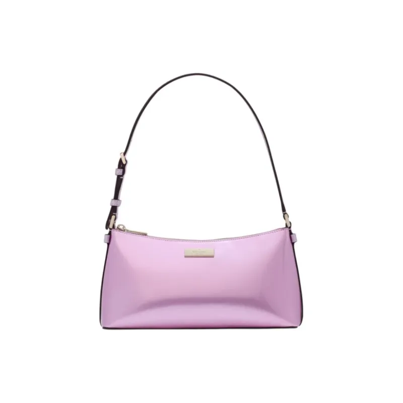 Kate Spade Patent Leather Handbag Shoulder Bag Small Size Women's Quartz Pink-0