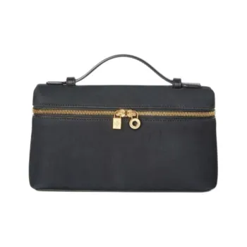 Loro Piana ExtraPocket Calfskin Shoulder Bag Crossbody Bag Handbag Regular Women's Black