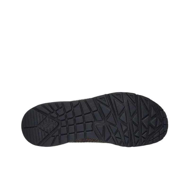 Skechers Uno Anti Slip Wear Resistant Low Top Casual Running Shoes Women's Black-3