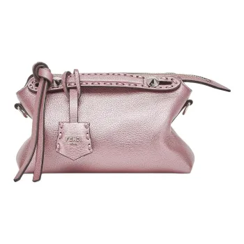 FENDI By The Way Series Calfskin Shoulder Bag Crossbody Bag Handbag Mini Women's Metal Pink