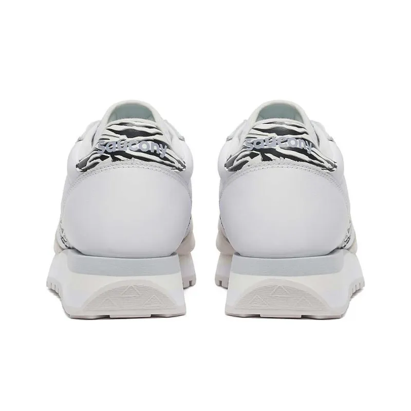 Saucony Jazz Triple Anti Slip Wear Resistant Low Top Casual Shoes Women's White-4