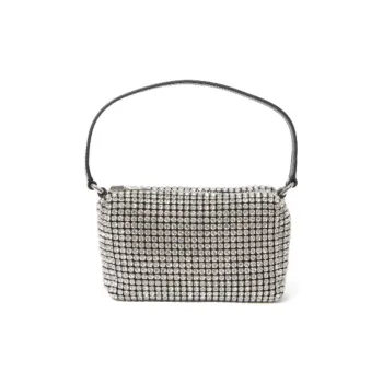 Alexander Wang Crystal Clutch Medium Size Women's Silver