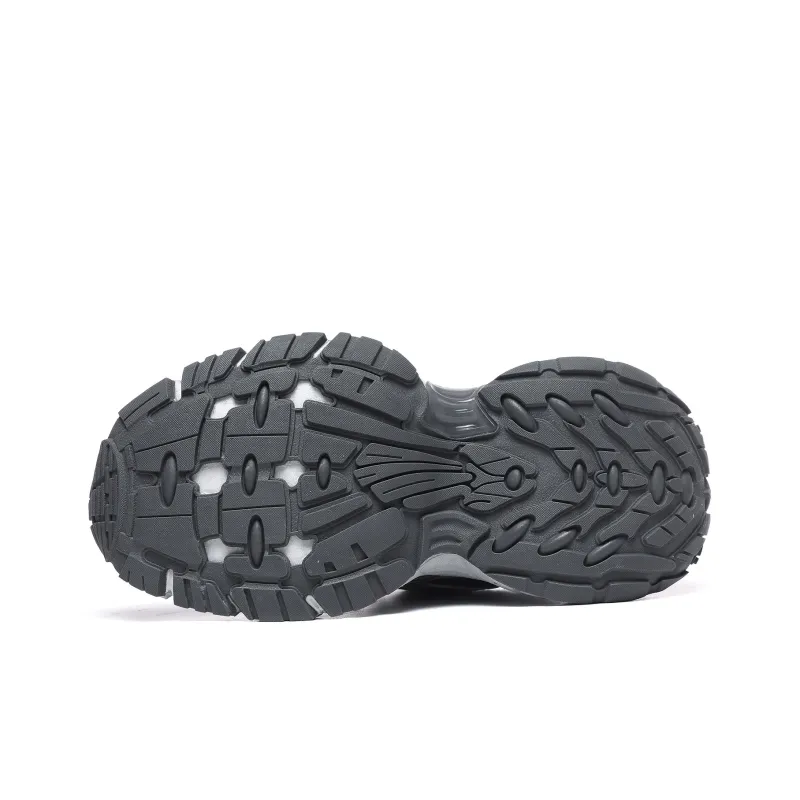 A55 Anti Slip And Wear Resistant Height Increasing Low Top Chunky Sneakers Men's Greige-5