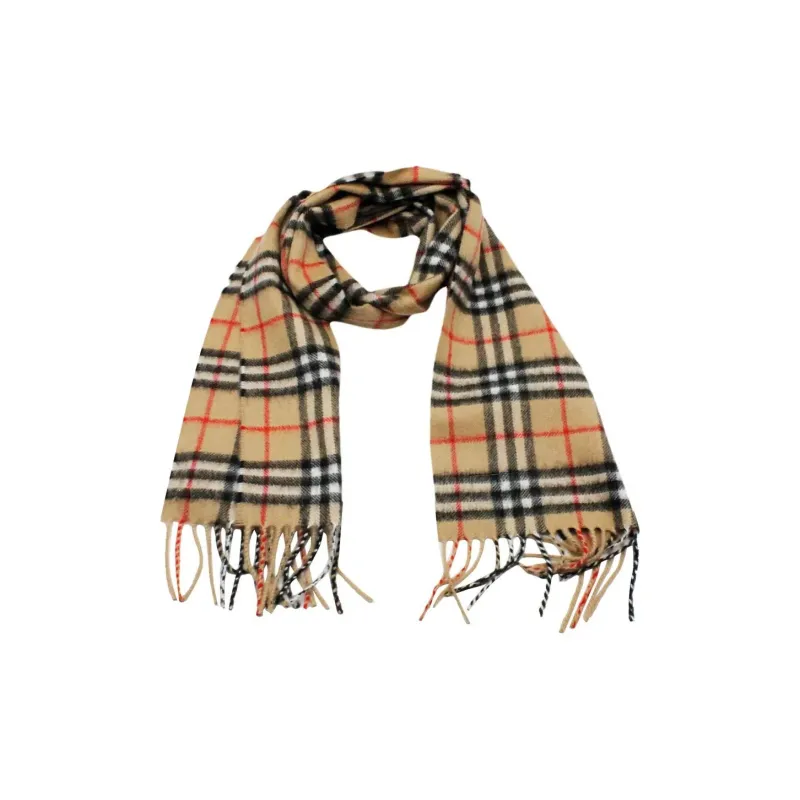 Burberry Checked Fringed Scarf-3