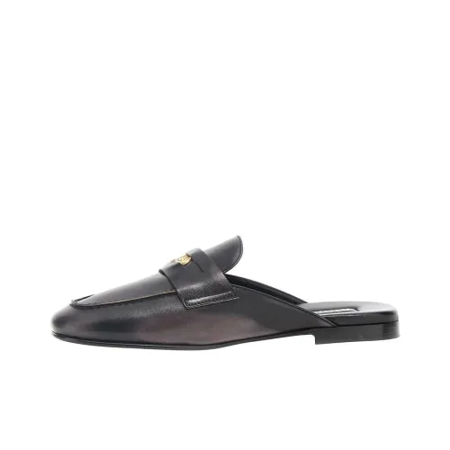 MIU MIU Penny Closed Toe Slippers Women's Black