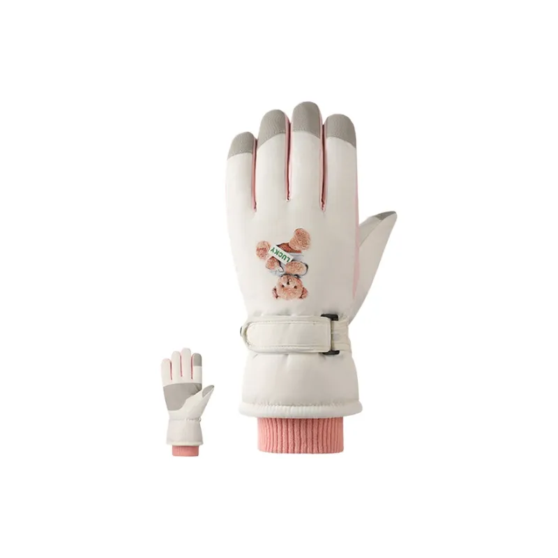 Yalu Polyester Knit Gloves Unisex-1