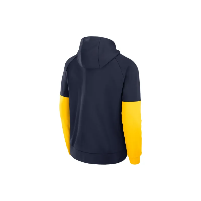 Jordan Michigan Wolverines Fitness Men's Jordan Brand Therma College Pullover Hoodie-1
