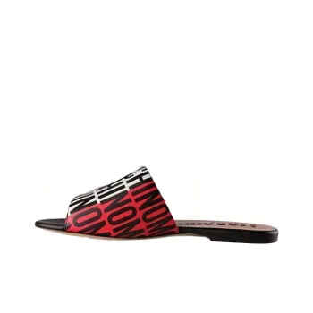 MOSCHINO Rubber Sole Odor-Resistant Slide Slippers Women's Multicolor