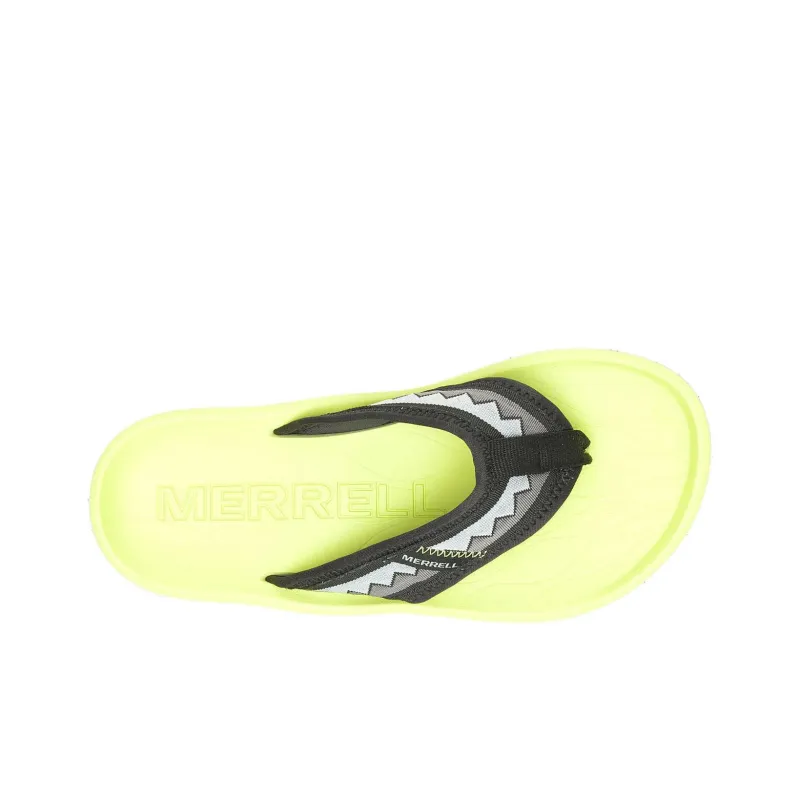 MERRELL Hut Ultra Slip-Resistant Flip Flops Women's Black Green-3