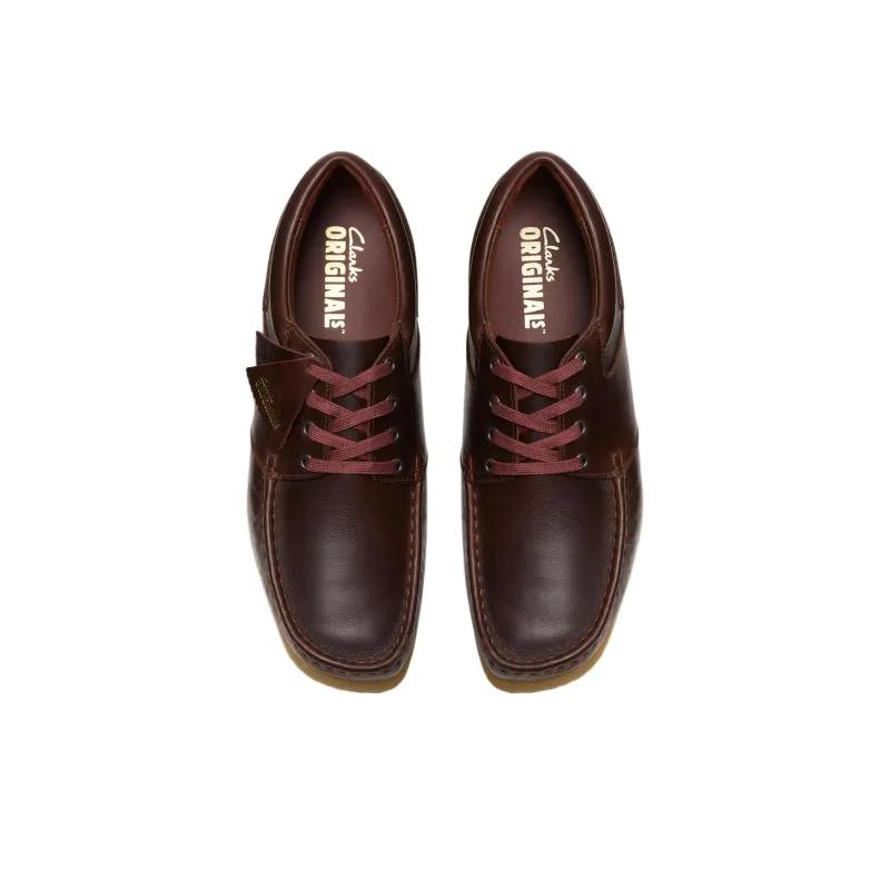 Clarks Wallabee Casual Shoes Men's Deep Red-3