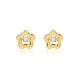 Sunflower Stud Earrings Gold