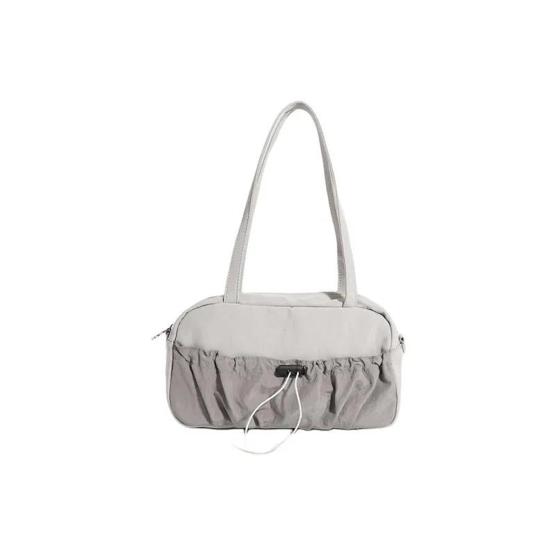 Carksky Nylon Fabric Shoulder Bag Crossbody Bag Handbag Women's White/Black/Light Blue/Light Gray-7