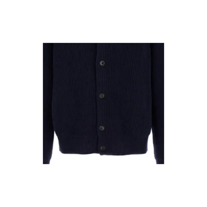 GIORGIO ARMANI Logo Embroidered High-Neck Cardigan-7