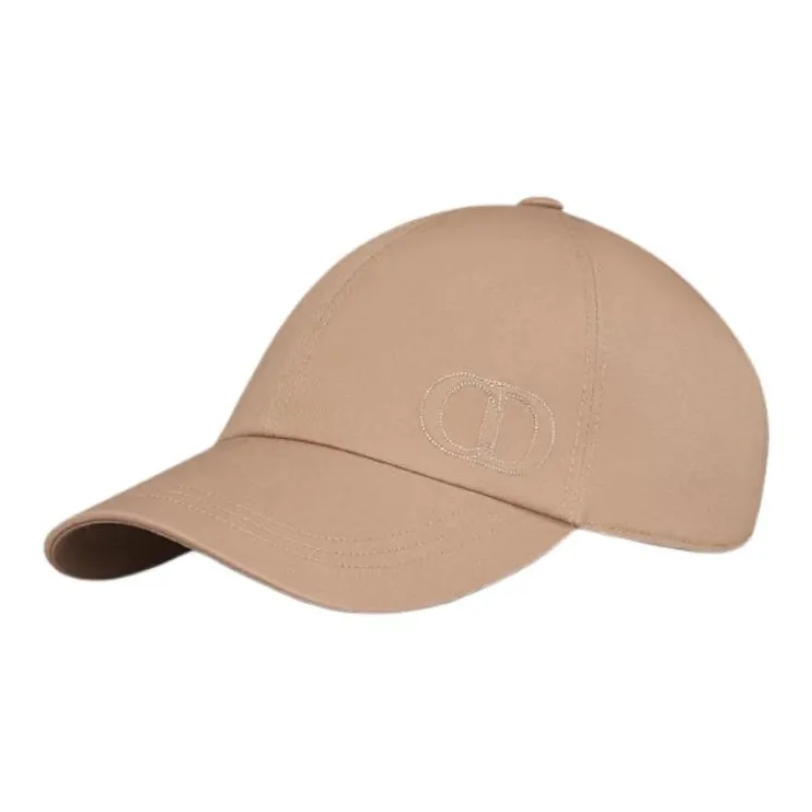 DIOR Sheepskin Baseball Caps Unisex Beige-0