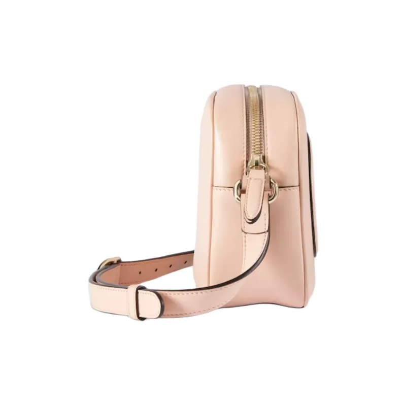 GUCCI Smooth Leather Crossbody Bag, Shoulder Bag Mini Women's Light Pink-2