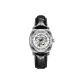 3A327 Men's, Roman Holiday-Silver Black Leather with (Includes BV Green Large Box)