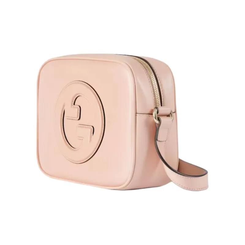 GUCCI Smooth Leather Crossbody Bag, Shoulder Bag Mini Women's Light Pink-1