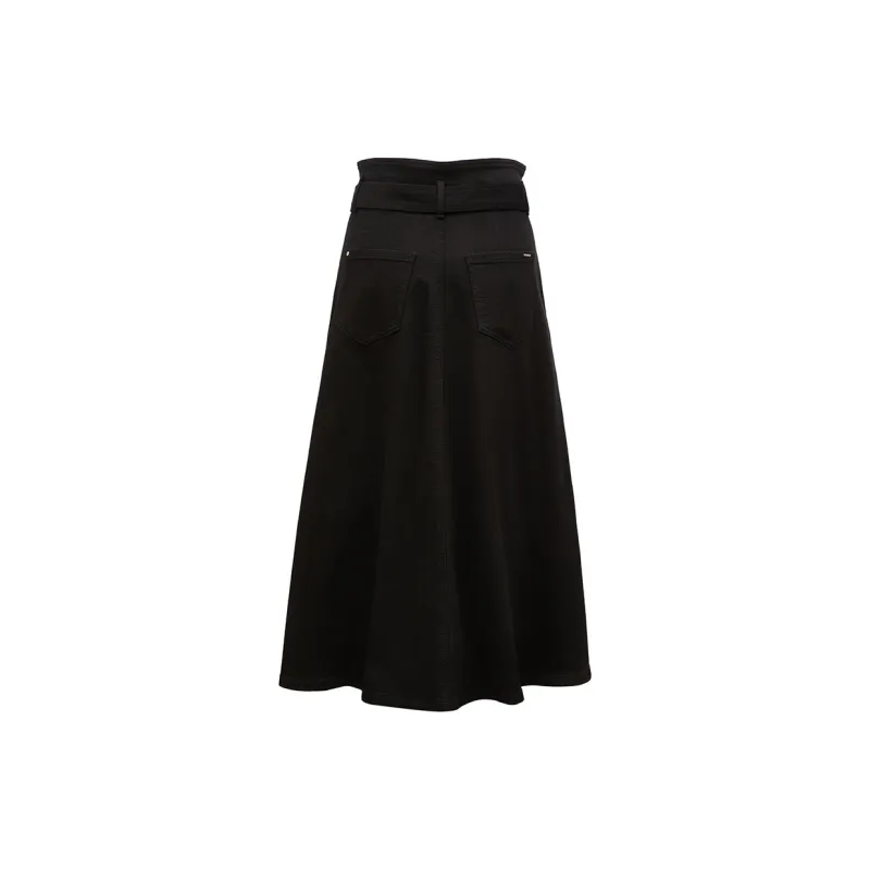 ONLY Casual Long Skirts Women's Black Denim-2